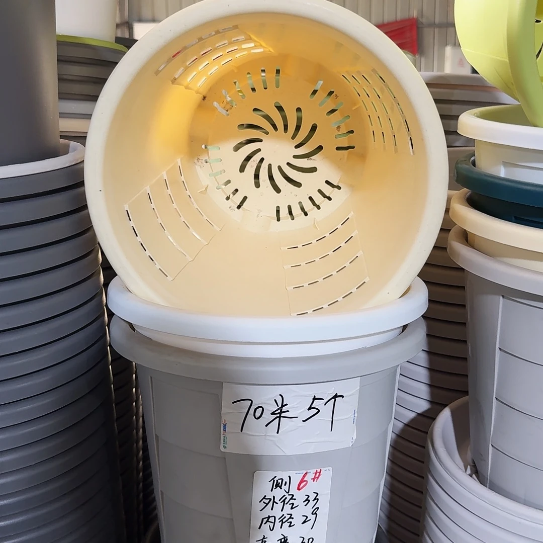 测6#口径33高30无拖灰白5个