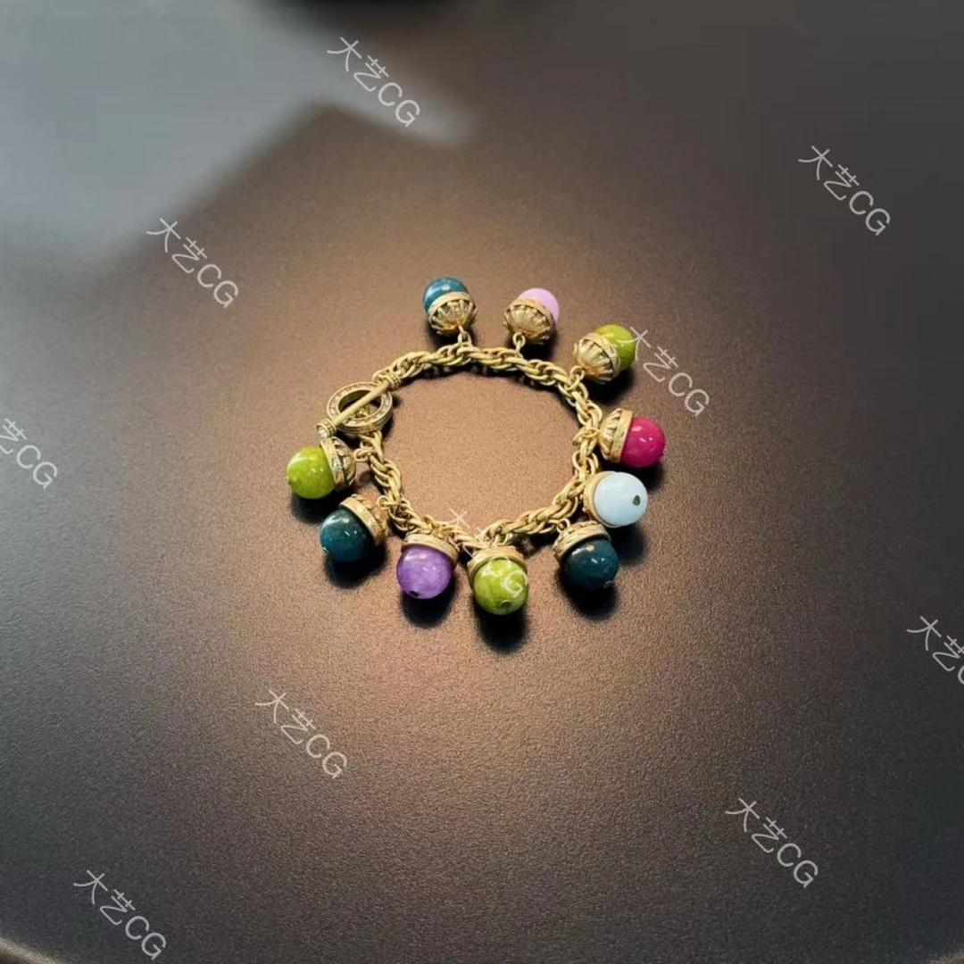 合金石英石手链 彩色手链复古风小众高级感手链BRGlc 0235