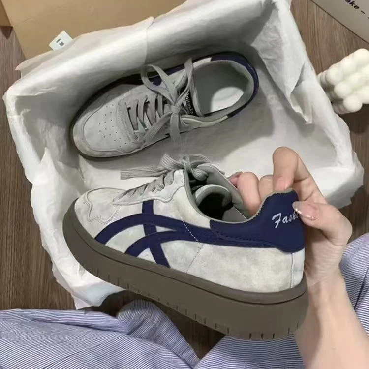 美拉德新中式法式德训鞋女2025春季新款厚底防臭复古运动休闲日系