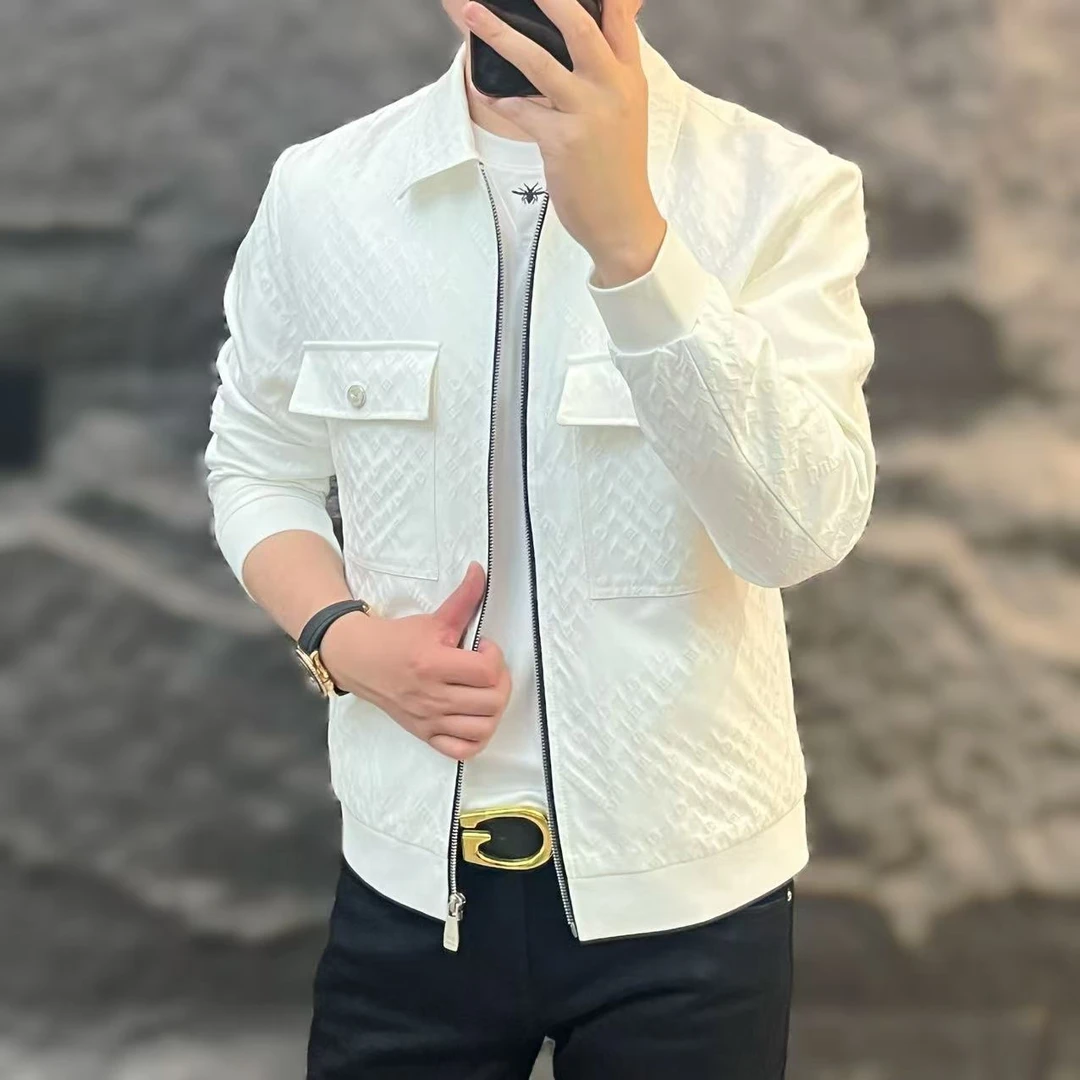 新款高端男士男装潮流百搭时尚个性休闲夹克95031