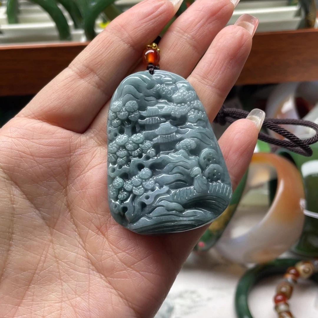 翡翠未镶嵌颈饰8888888888888