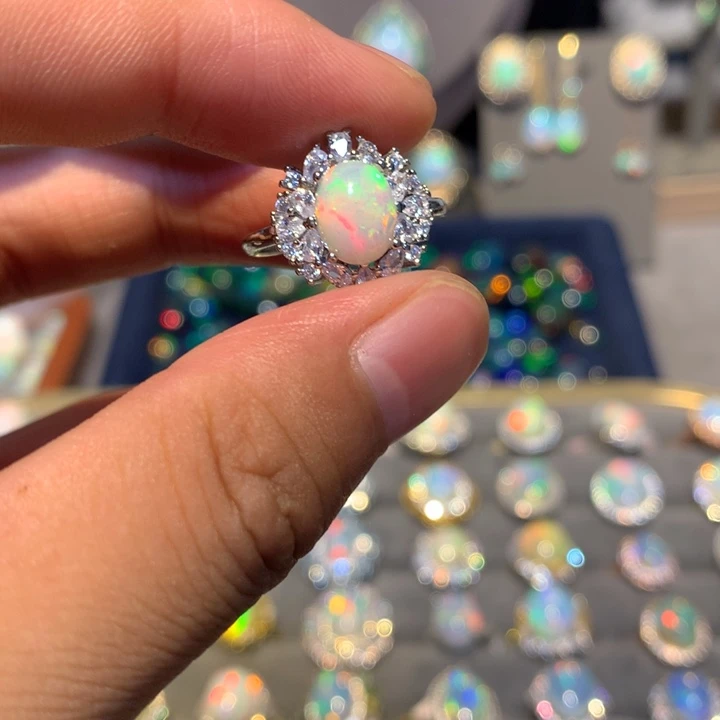 欧泊合金欧泊戒指