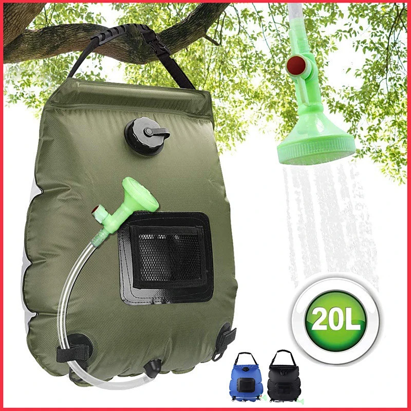 户外20L沐浴袋旋转龙自驾野营太阳能热水袋便携洗澡晒水储水袋露