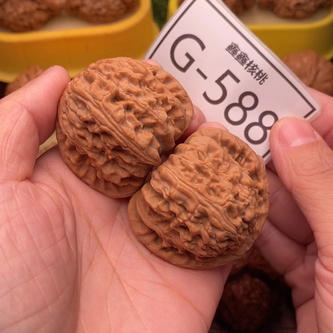 文玩核桃把件狮子头43