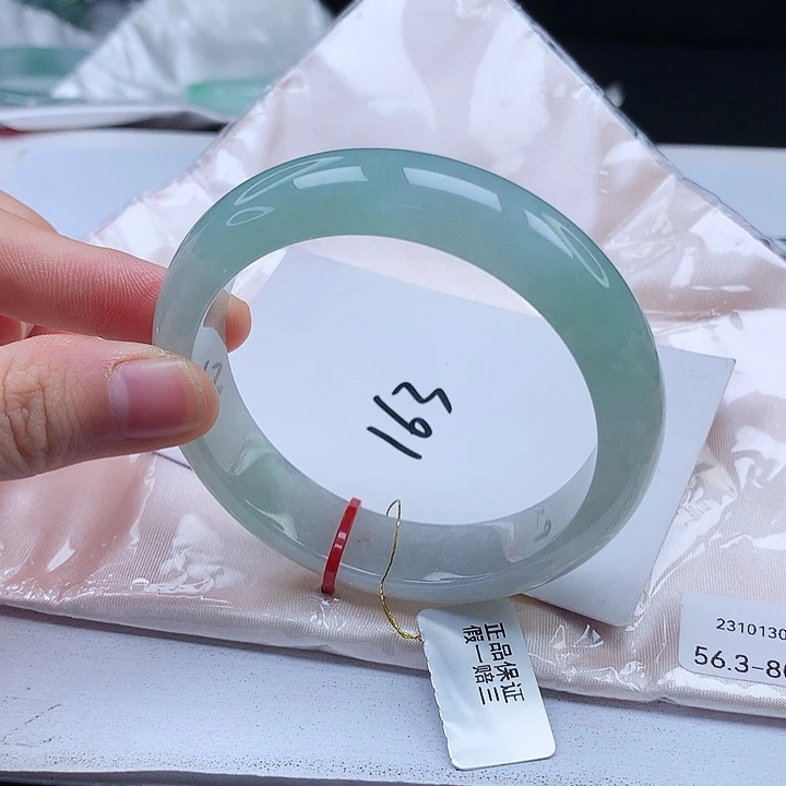 翡翠手镯未镶嵌缅甸天然a货手镯56+