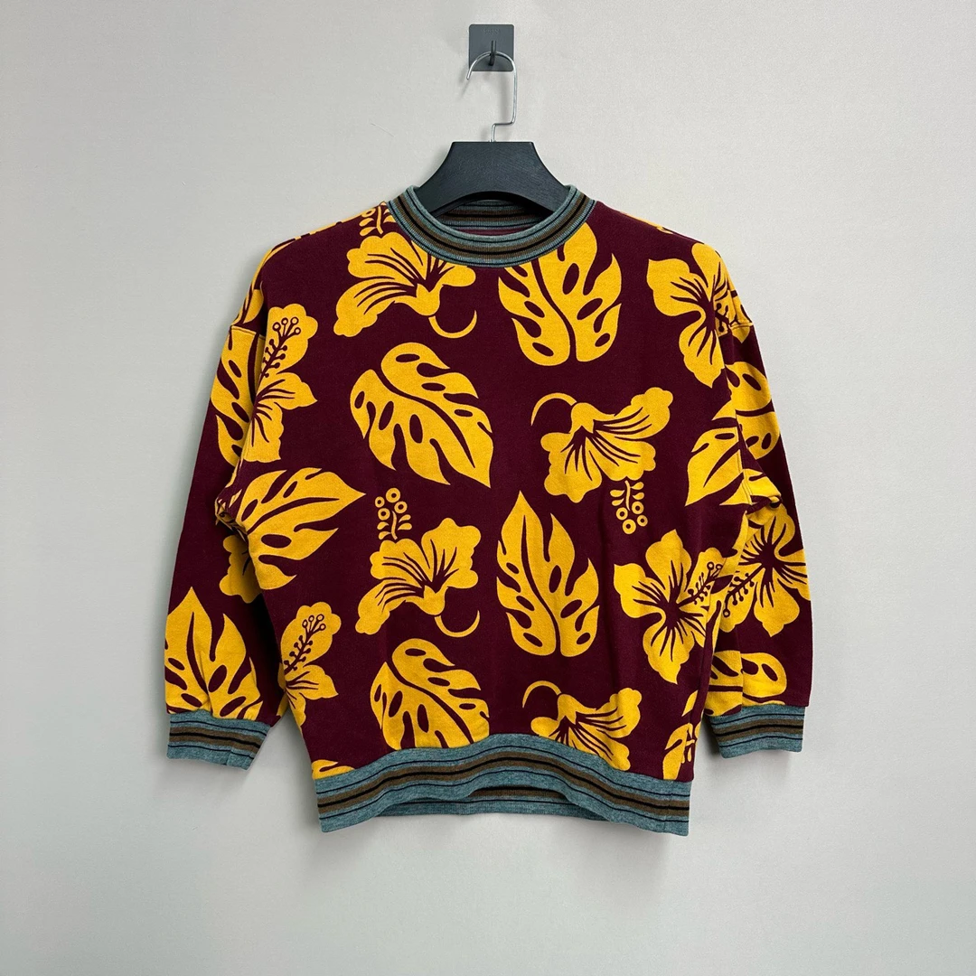 99新 Prada/普拉达 木槿花印花卫衣/S码/公价5900