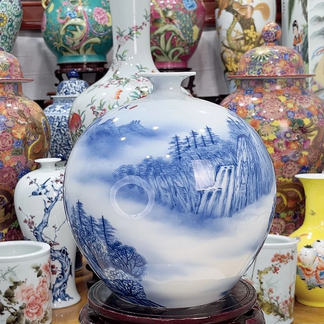 李***波摆件景德镇的陶瓷