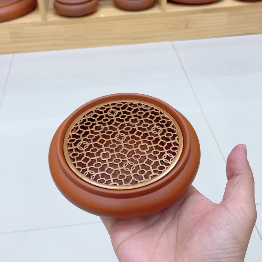 茶壶紫砂镂空壶承……开播浮力