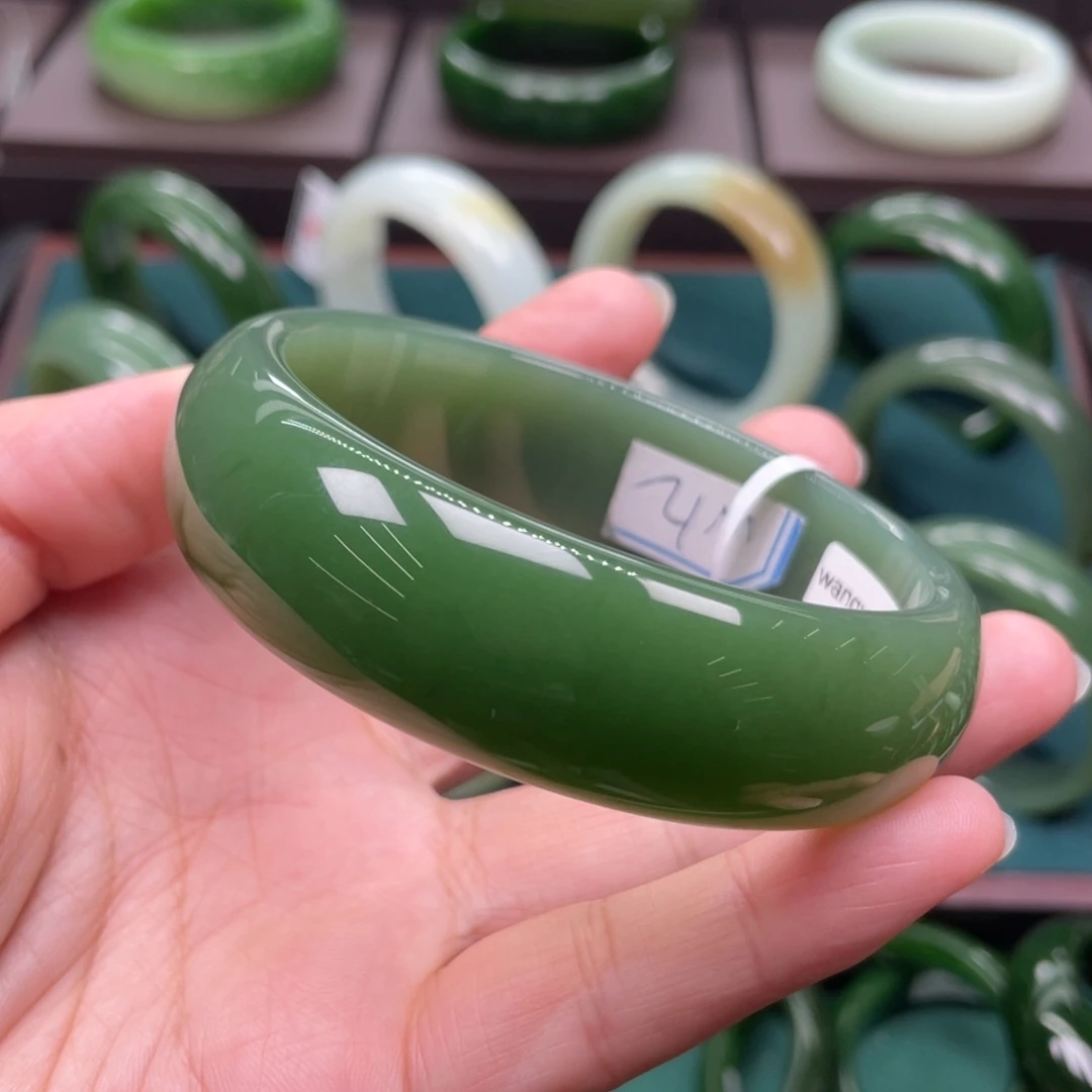 和田玉（碧玉）未镶嵌手镯6263