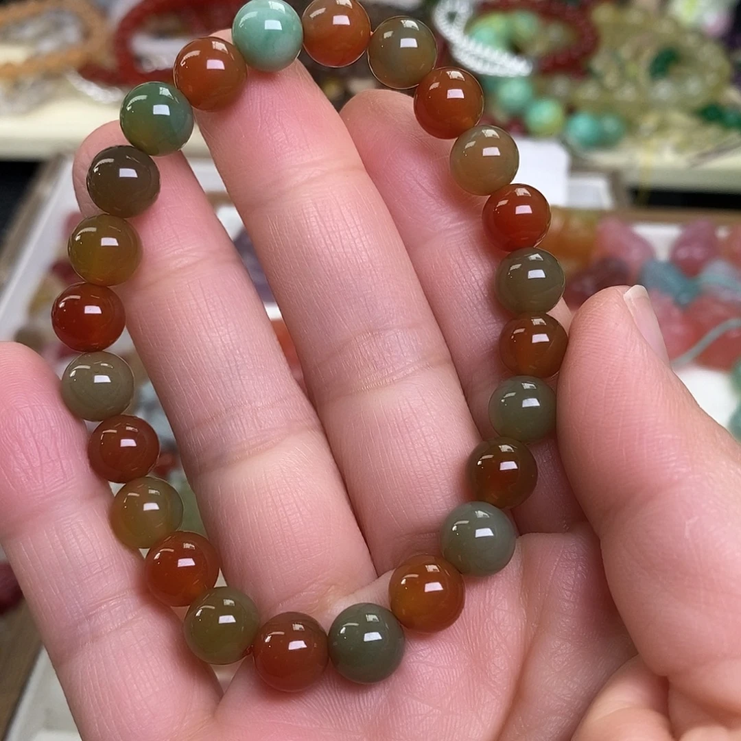 玛瑙未镶嵌手链手串单圈