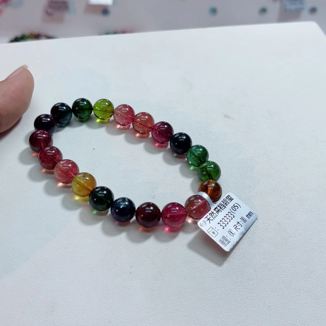 未镶嵌手链碧玺多样性发一条