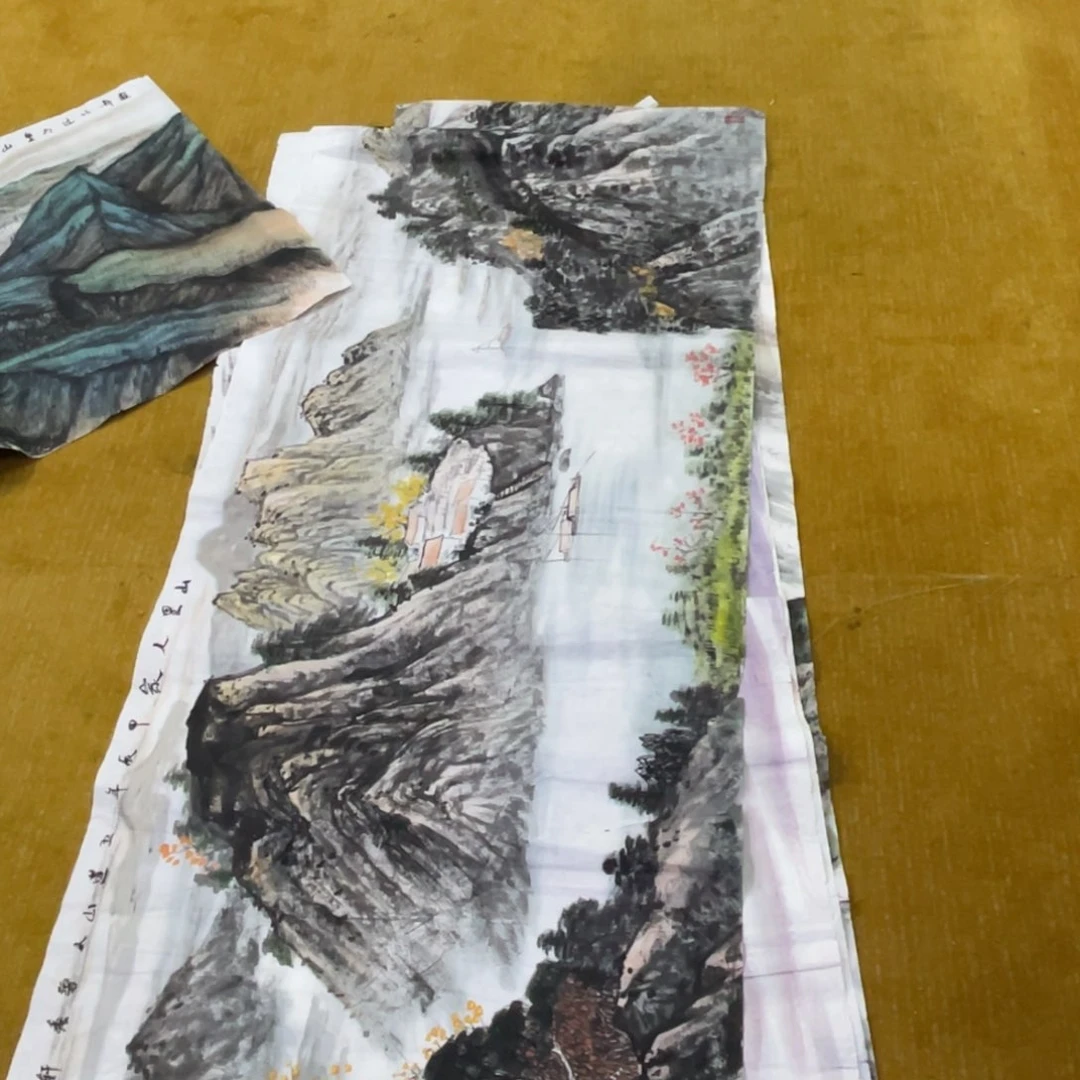 国画老*文赵君老师六张打包瑕疵5555