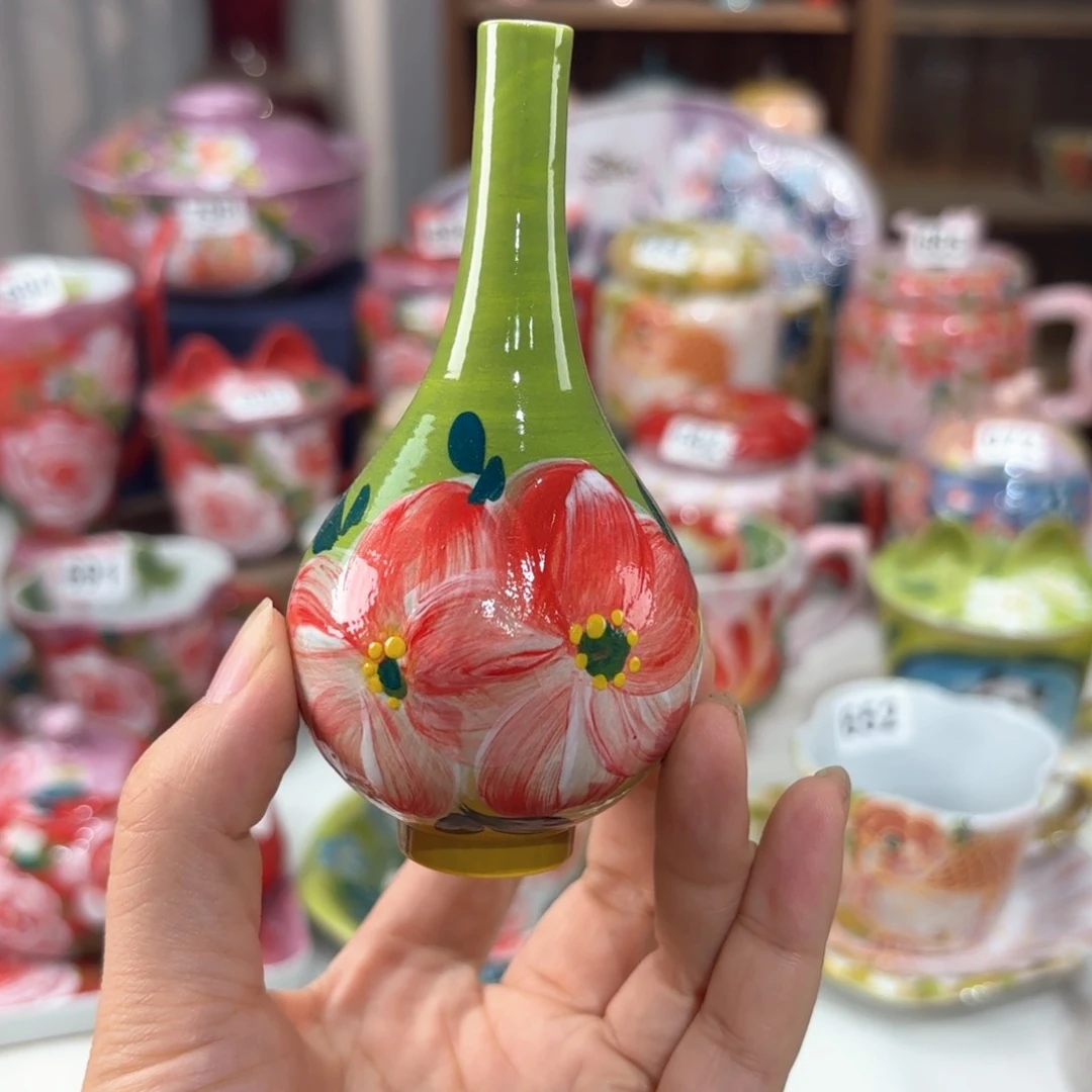 景德镇手绘高温釉下彩陶瓷茶具