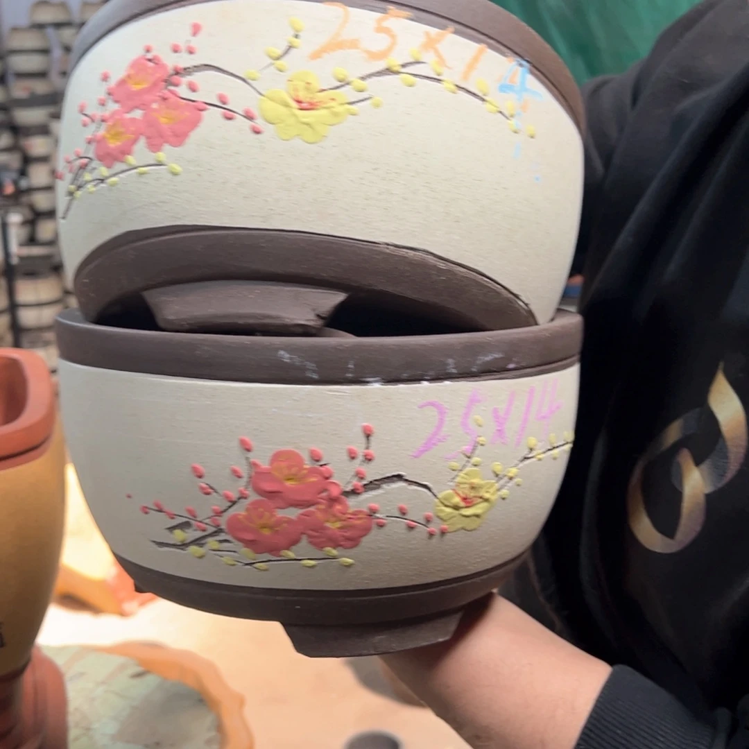 紫砂花盆紫砂花盆