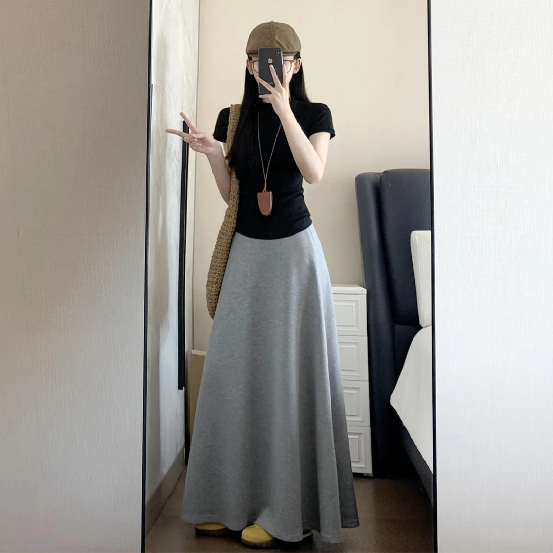 老钱风松弛感女装气质连衣裙夏季2025新款韩系穿搭一整套装包臀裙