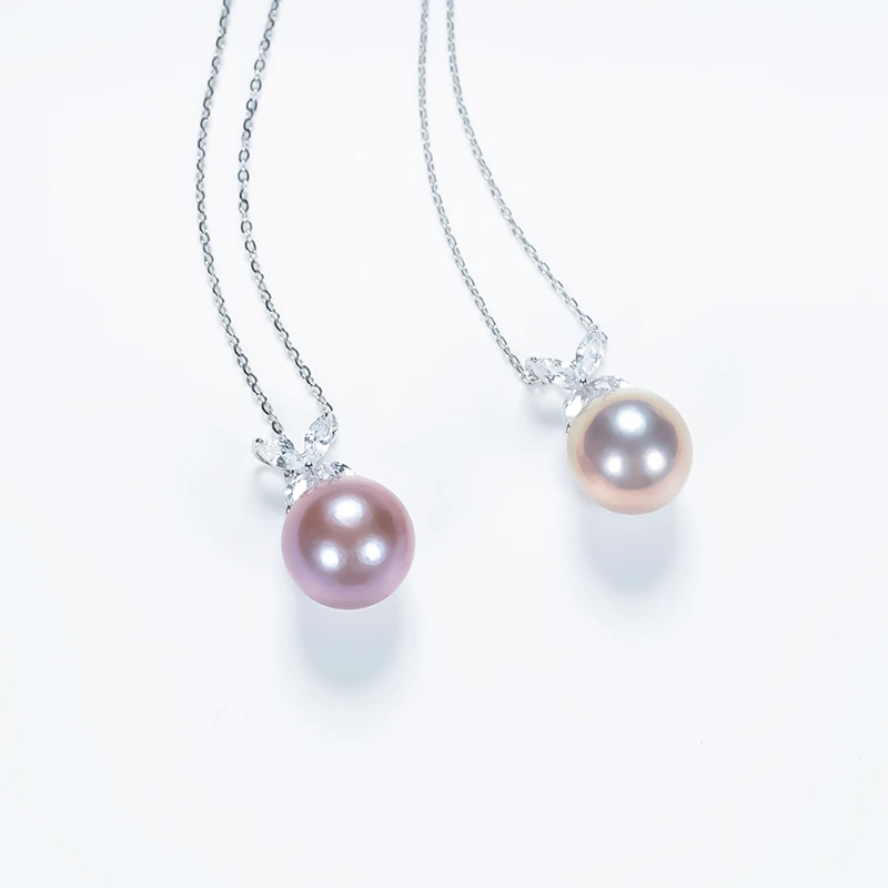 【新东方专属】爱迪生珍珠S925银紫色珍珠吊坠12-13mmXDF多样性发一