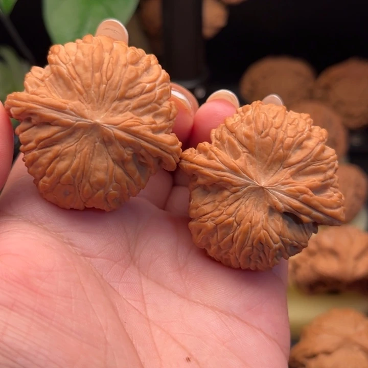 文玩核桃把件43球磨全品