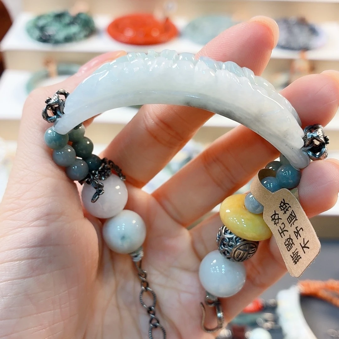 翡翠未镶嵌手链福利