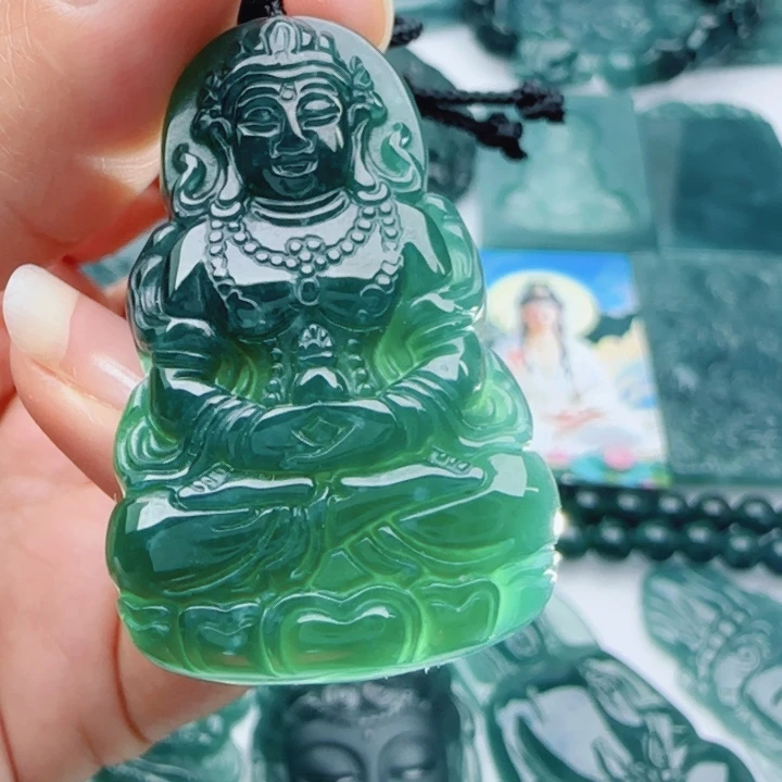 翡翠未镶嵌颈饰多样性发货天然A货翡翠