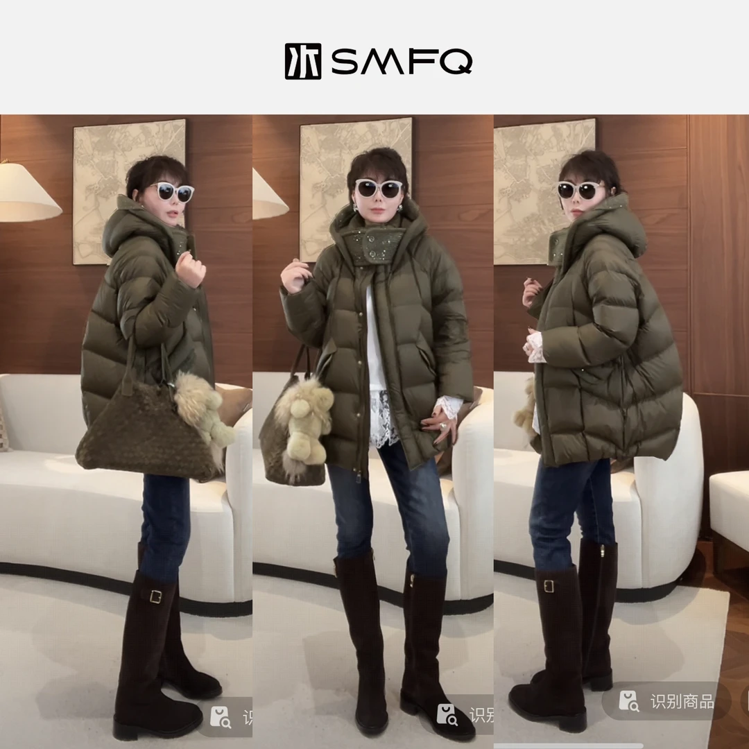 水木夫妻“暖屿绒衣”90白鸭绒 时尚保暖休闲羽绒服外套