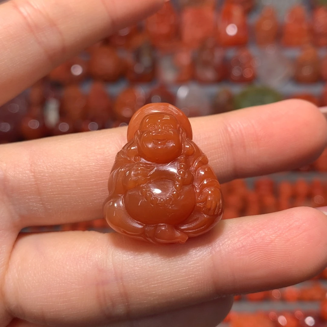 【闪购商品】未镶嵌弥勒佛吊坠南红玛瑙