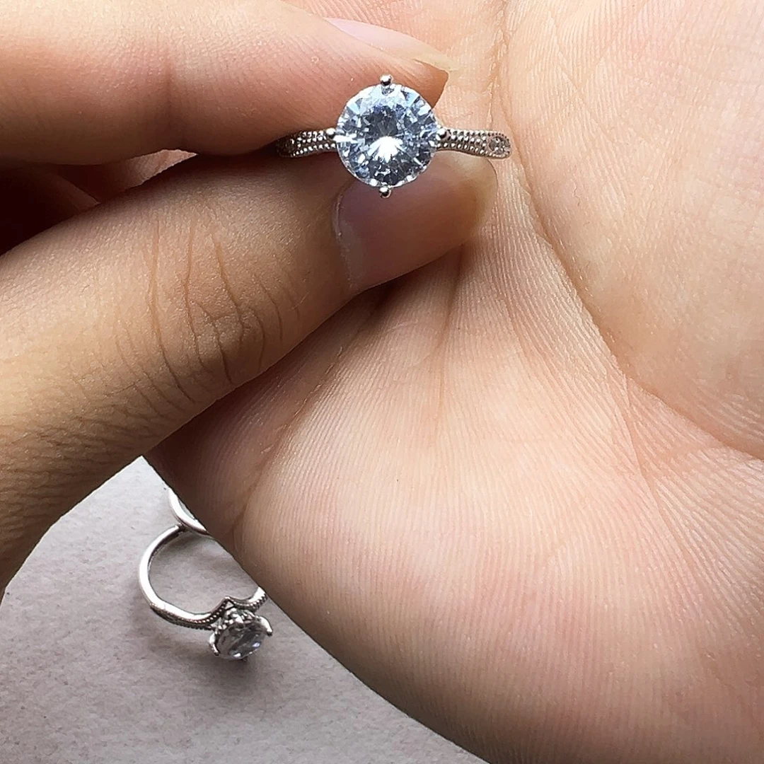 坦桑石戒指银S925镶嵌