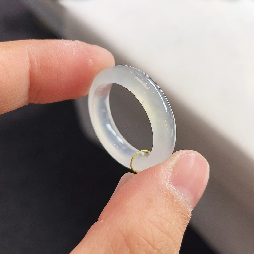 翡翠未镶嵌戒指17号