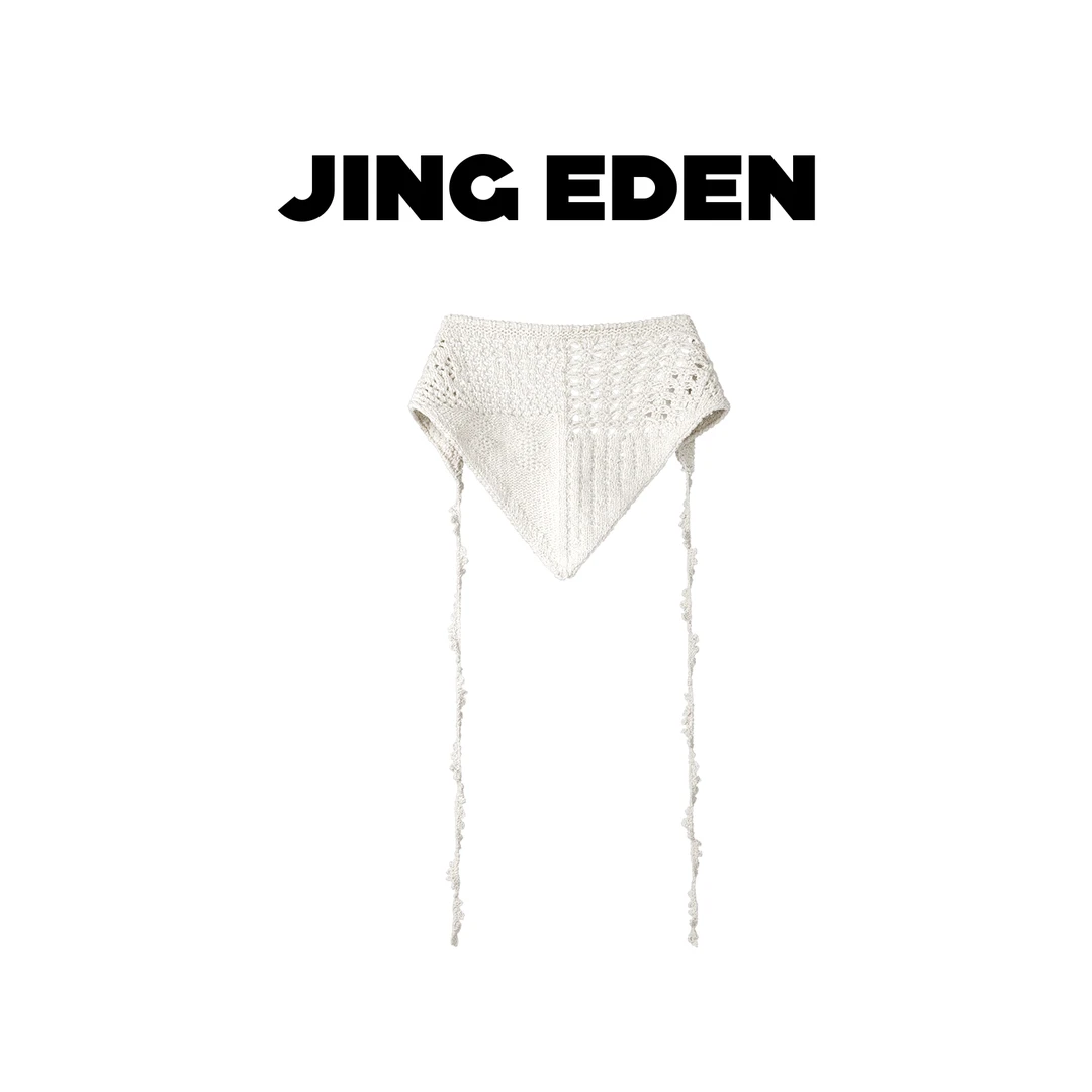 镂空钩花三角巾JE412P01484