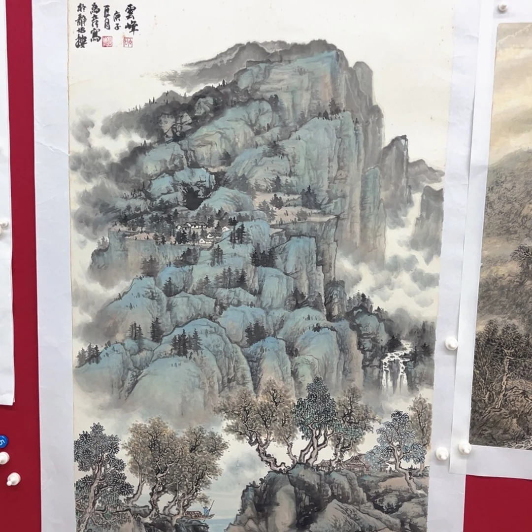 一***行国画绘画作品多次