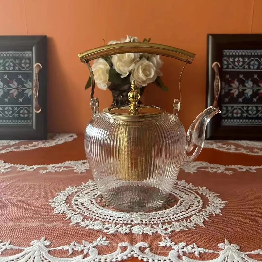 【孜咪冉好物】轻奢膨胀耐高温家用欧式锤纹水壶