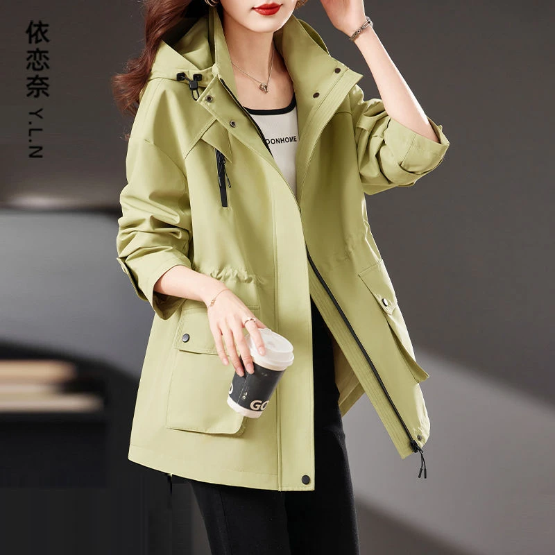 高级感超好看外套女春秋韩版小个子时尚洋气风衣2025年新款中长款