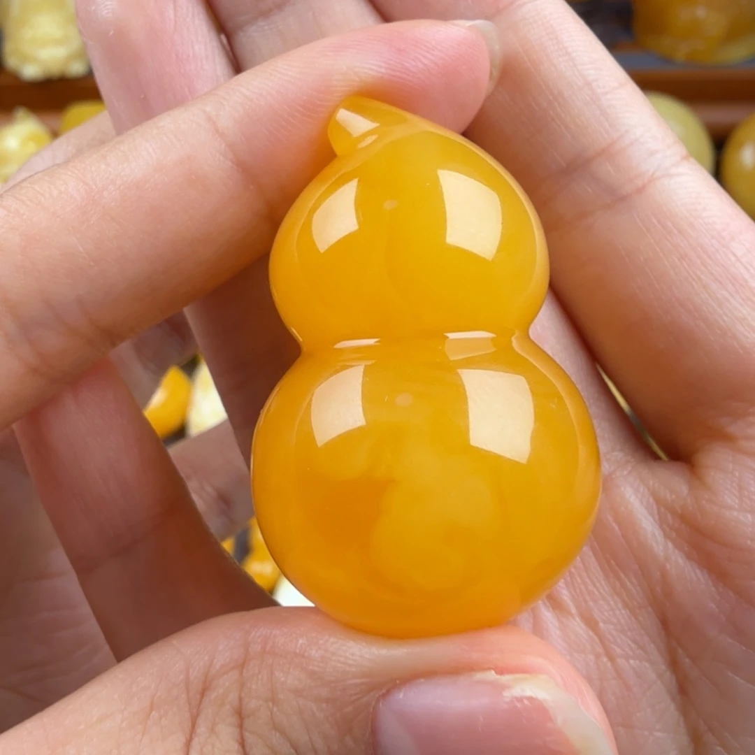 琥珀未镶嵌颈饰纯天然琥珀蜜蜡无优化