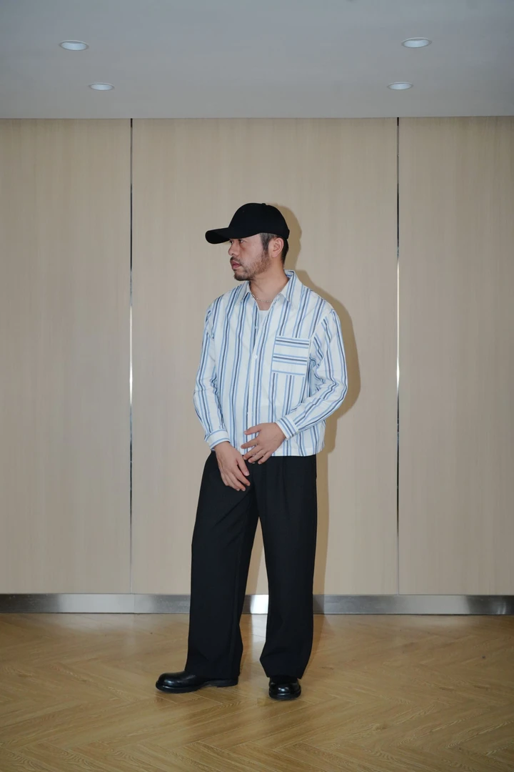 TIAS【25AW】通勤短廓长袖休闲衬衫T236135