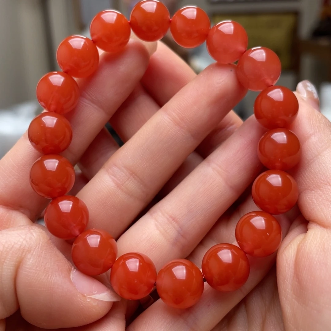 南红玛瑙手链未镶嵌