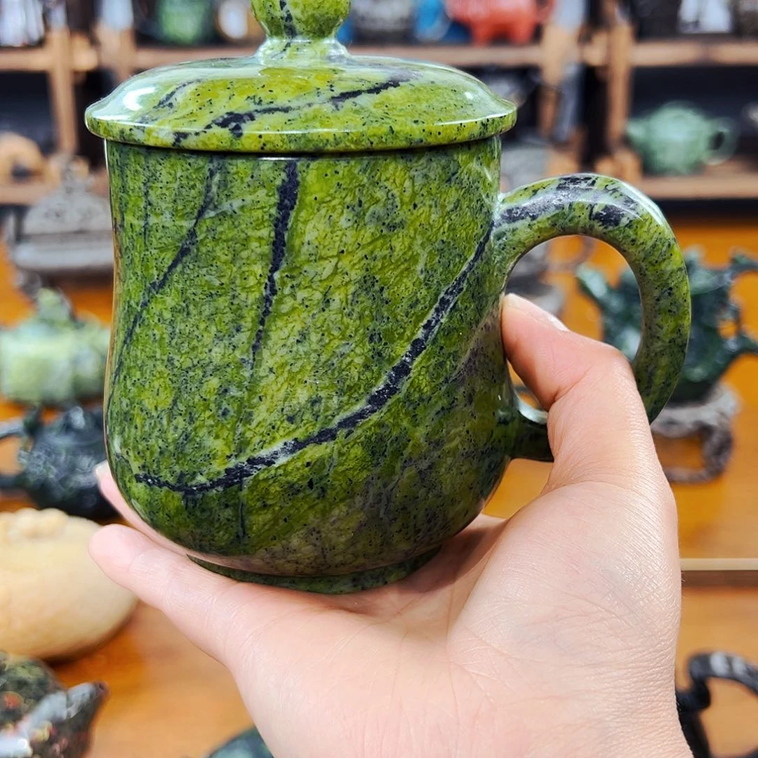 茶空间天然石料藏玉石红*