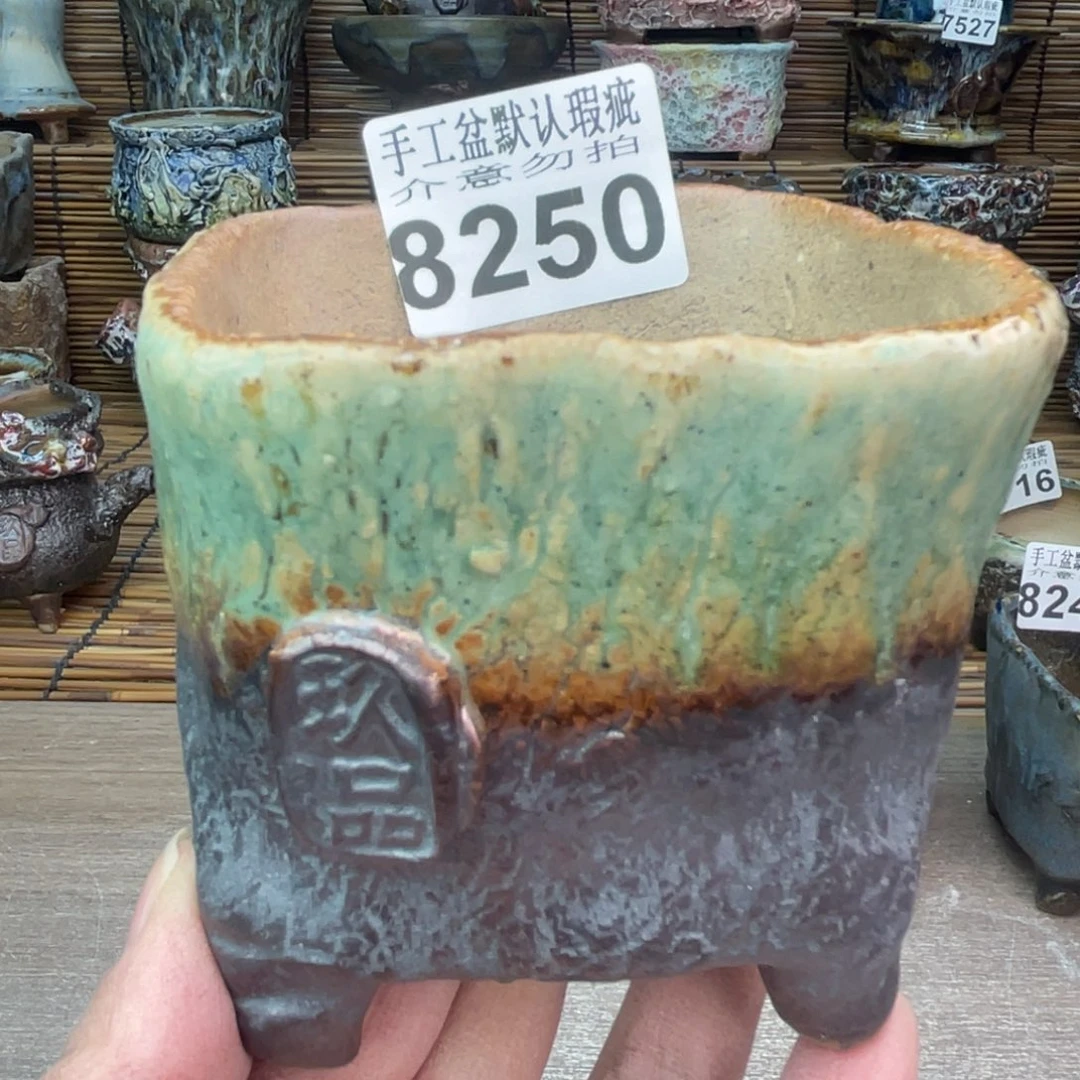 手工花盆默认瑕疵完美者勿拍