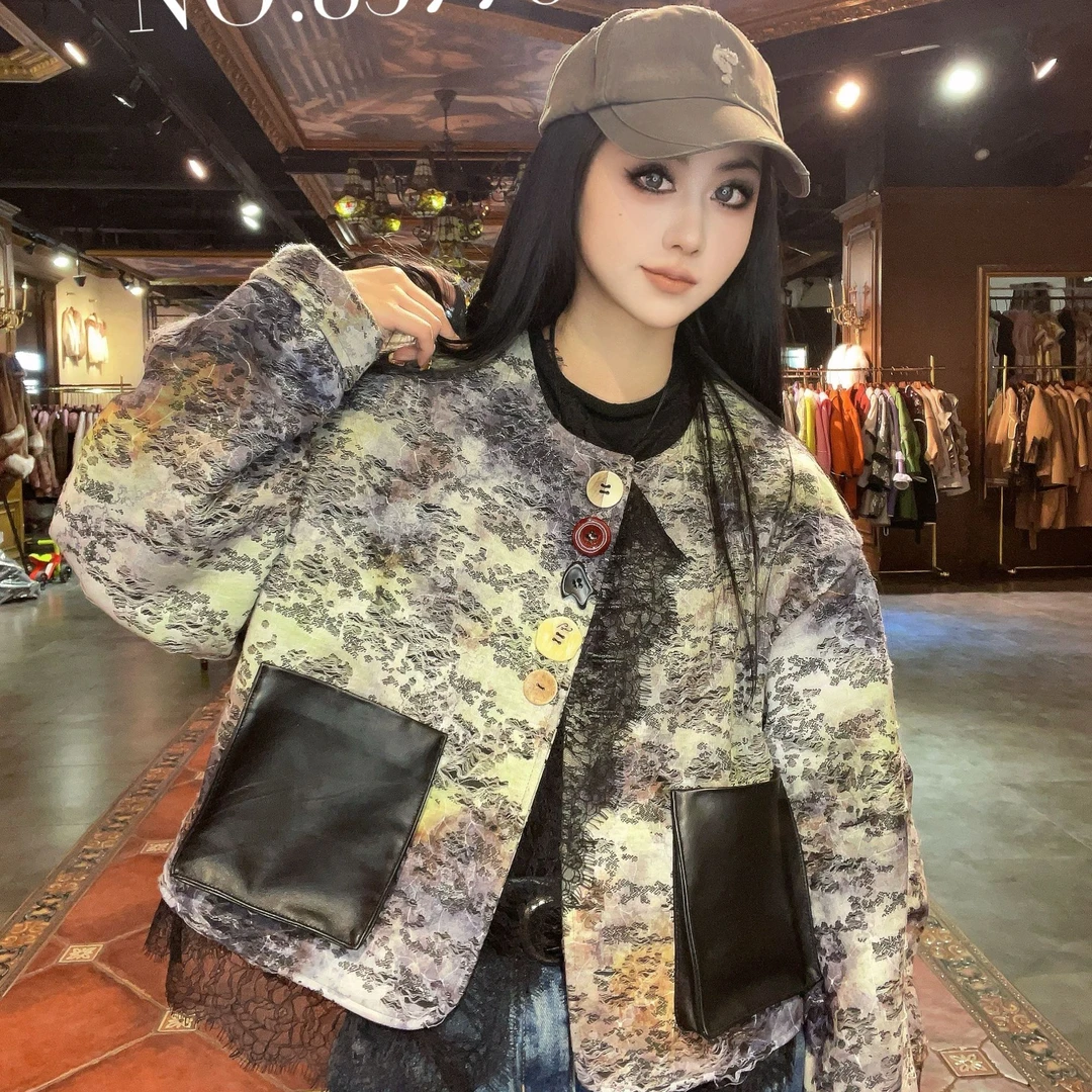 【CY】83776-H 2025早春新款时尚轻奢洋气设计师绵羊皮外套