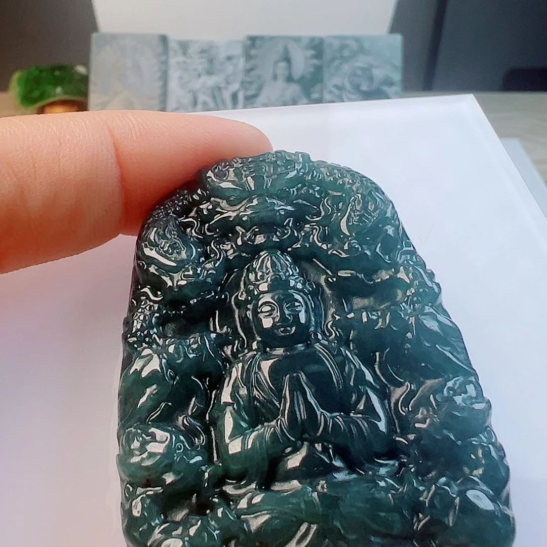 翡翠未镶嵌颈饰111