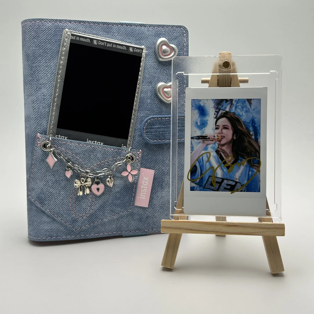 D808【邓紫棋】签名正品拍立得照片 白边