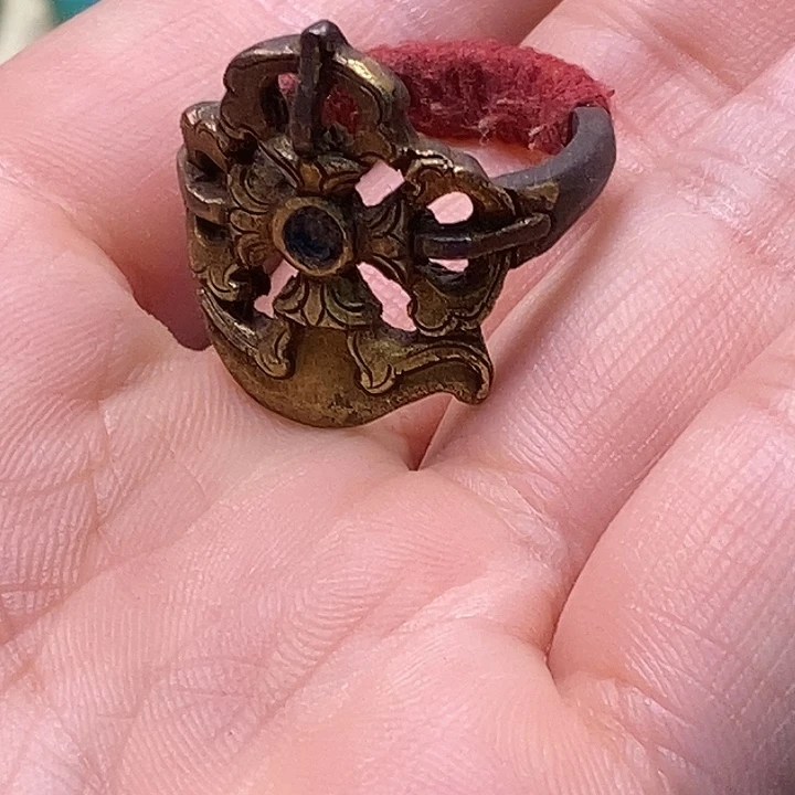 铁鍐金戒指铁器铁器