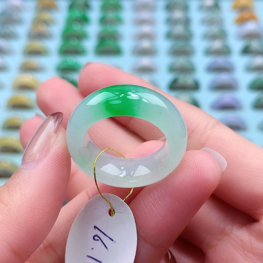 未镶嵌戒指翡翠1617圈