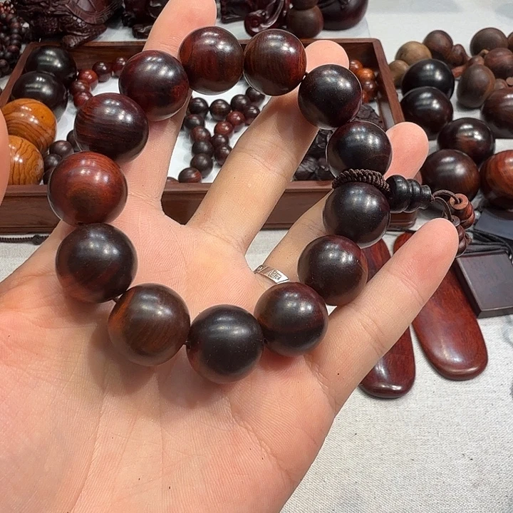 手串/手链交趾黄檀（大红酸枝）黑飘红1.8
