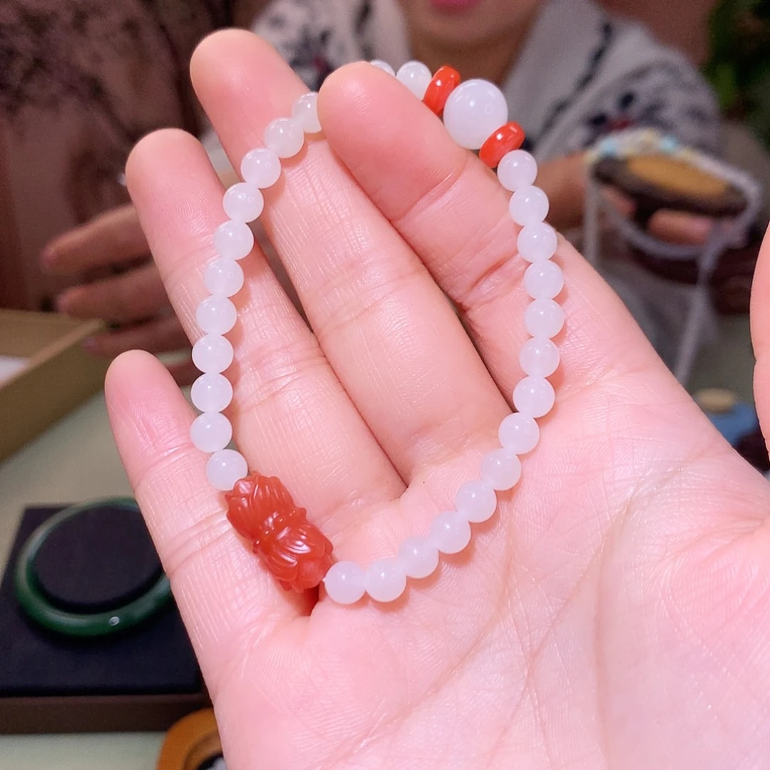 未镶嵌手链和田玉（白玉）