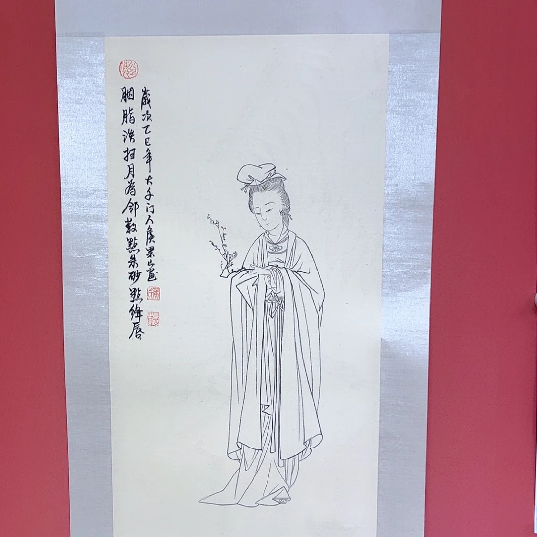 国画侯果山老师亲笔手绘作品朵