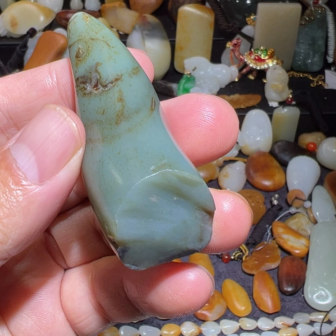 和田玉未镶嵌吊坠(不含链)