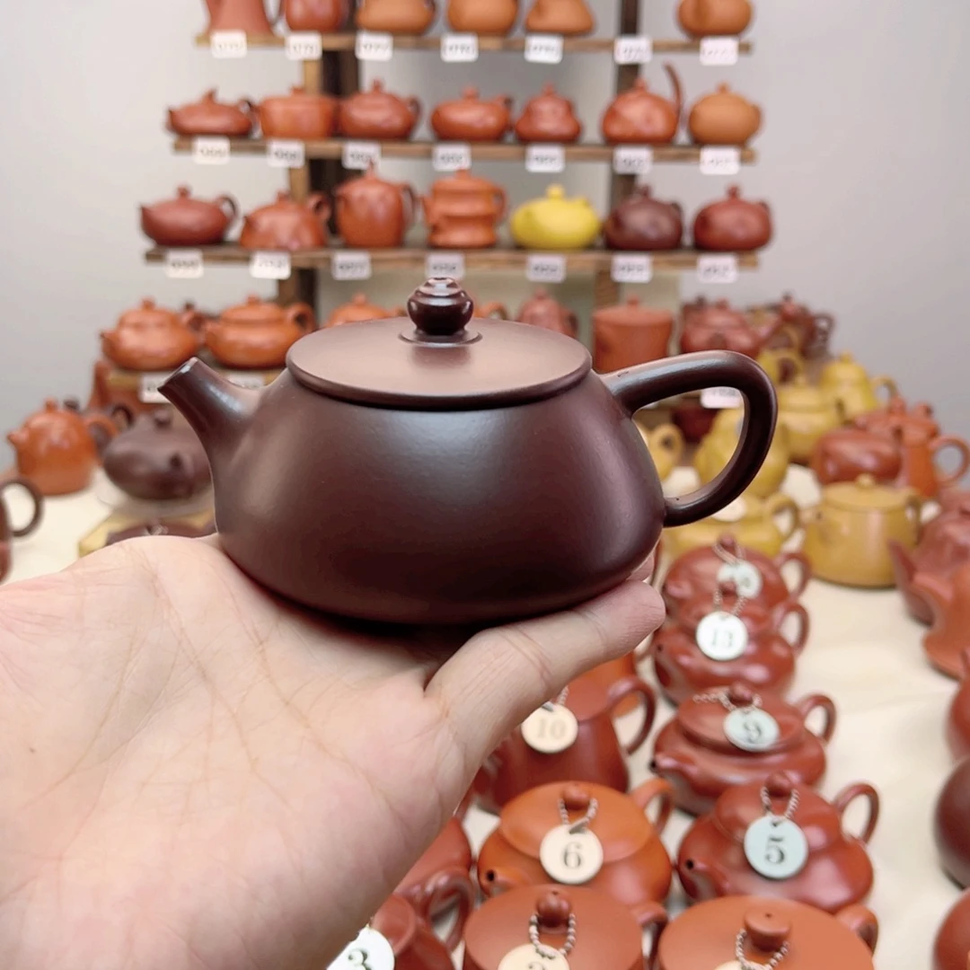 茶壶紫砂紫石瓢150ml