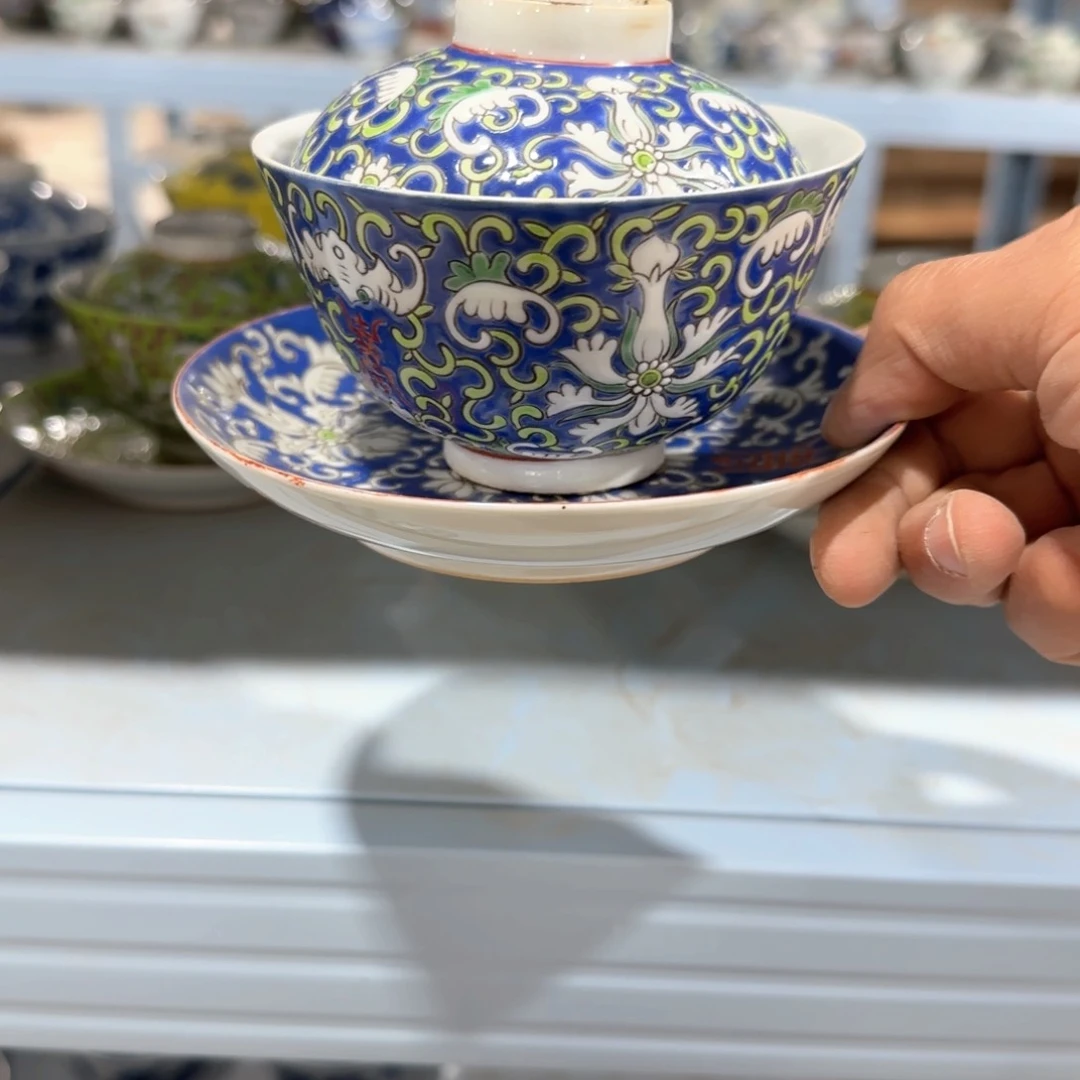 瓷片摆件手绘瓷器全部处理