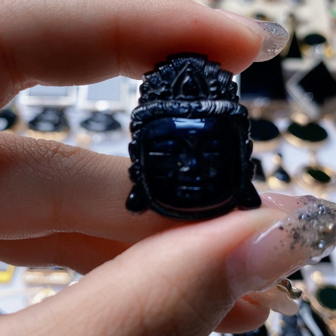 定制翡翠未镶嵌彼*花墨翠