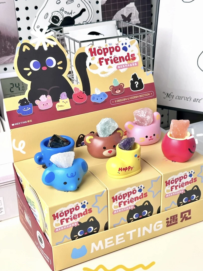 可爱遇见水晶pal盲盒卡通潮玩桌面摆件礼物推荐生日礼物送朋友