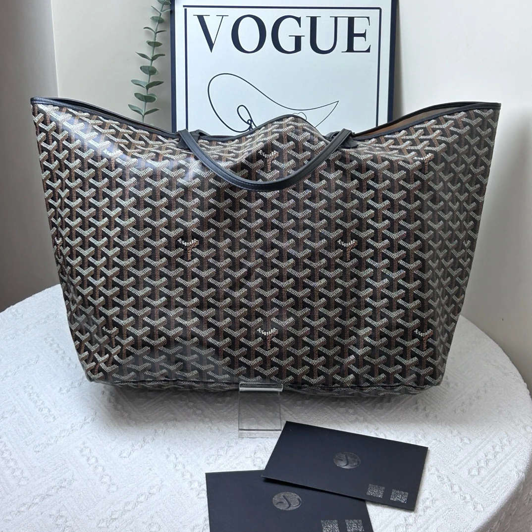 95新 Goyard 手提包托特黑棕/JWX5586
